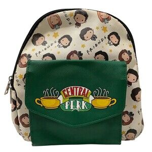 Friends Mini Backpack Central Perk Coffee Shop Faux Leather Bag 90’s TV Series